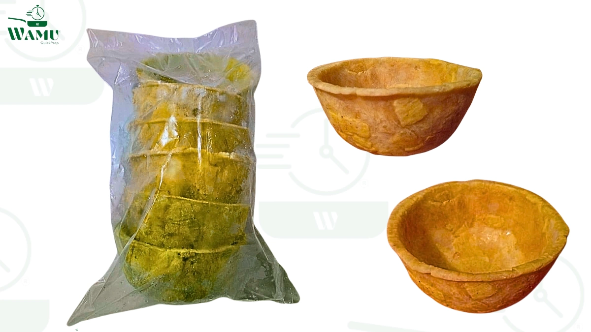 Patacones precocidos en forma de canasta grande, listo para freir, para restaurantes, bares, sodas, caterin services, eventos y hoteles